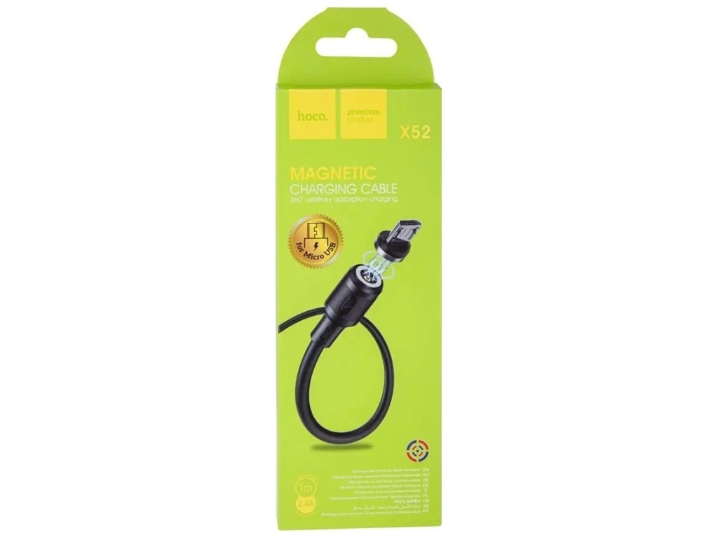 Кабель USB Hoco X52 Sereno magnetic Micro Цвет Черный