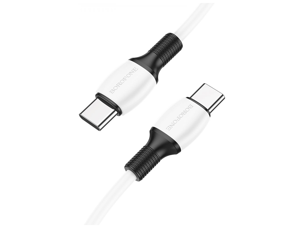 Кабель USB Borofone BX84 60W (20V/3A) Type-C to Type-C, Белый