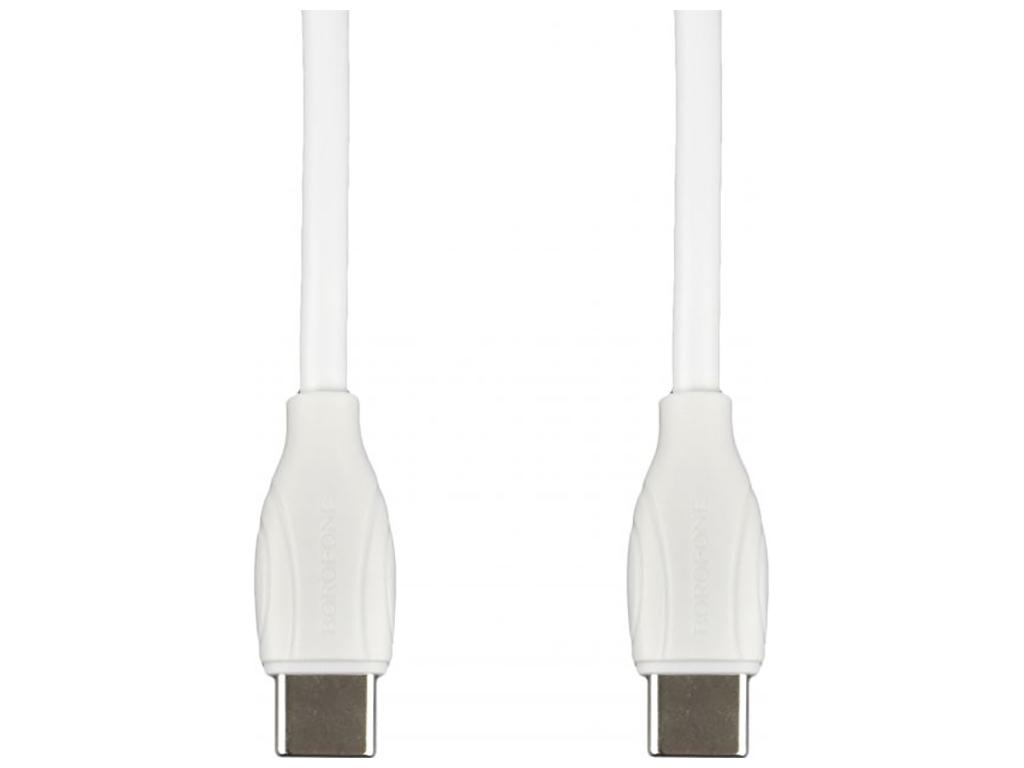 Кабель USB Borofone BX19 60W Type-C to Type-C Колір Бiлий