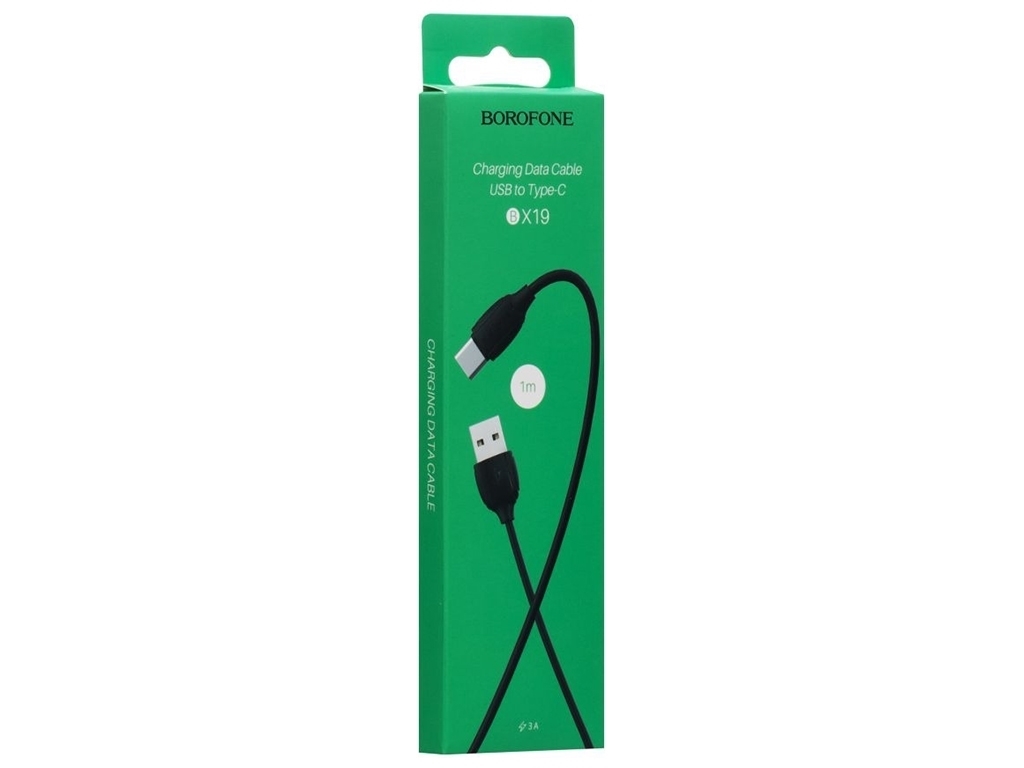 Кабель USB Borofone BX19 Benefit Type-C, Чорний