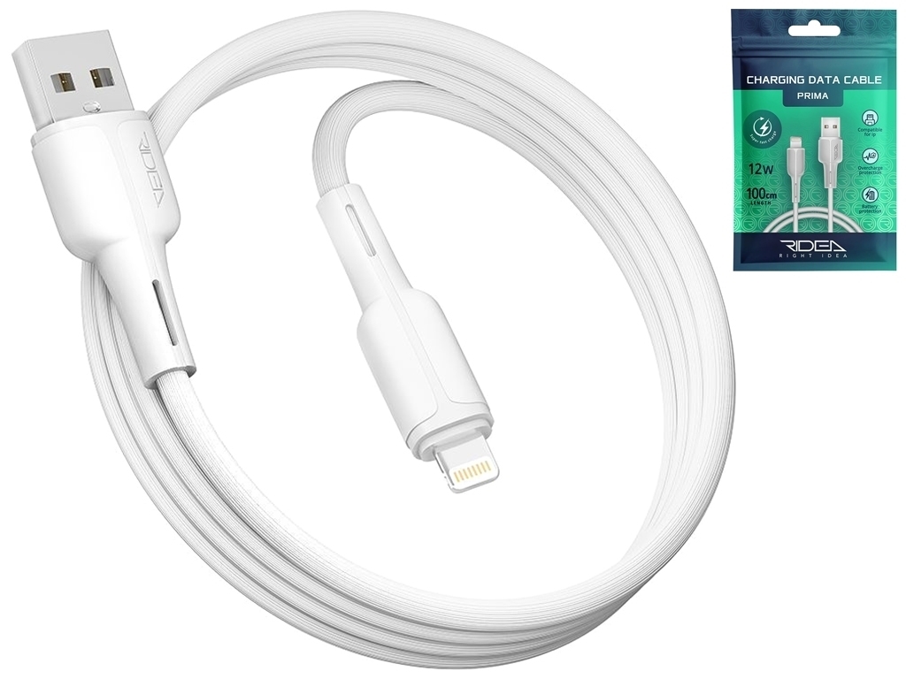 Кабель USB Ridea RC-M131 Prima 12W Lightning, Белый