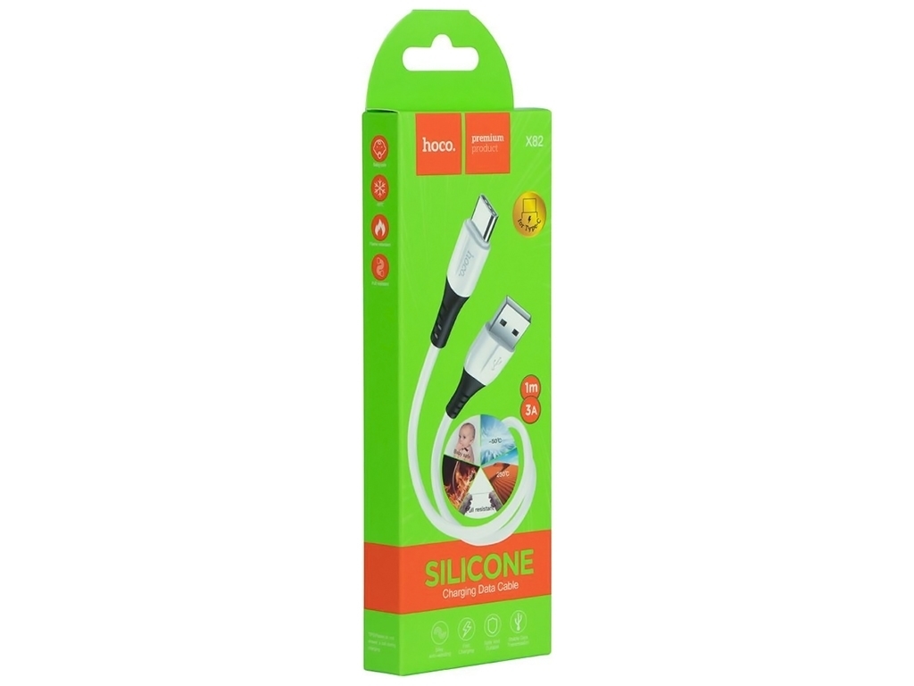 Кабель USB Hoco X82 Type-C, Белый