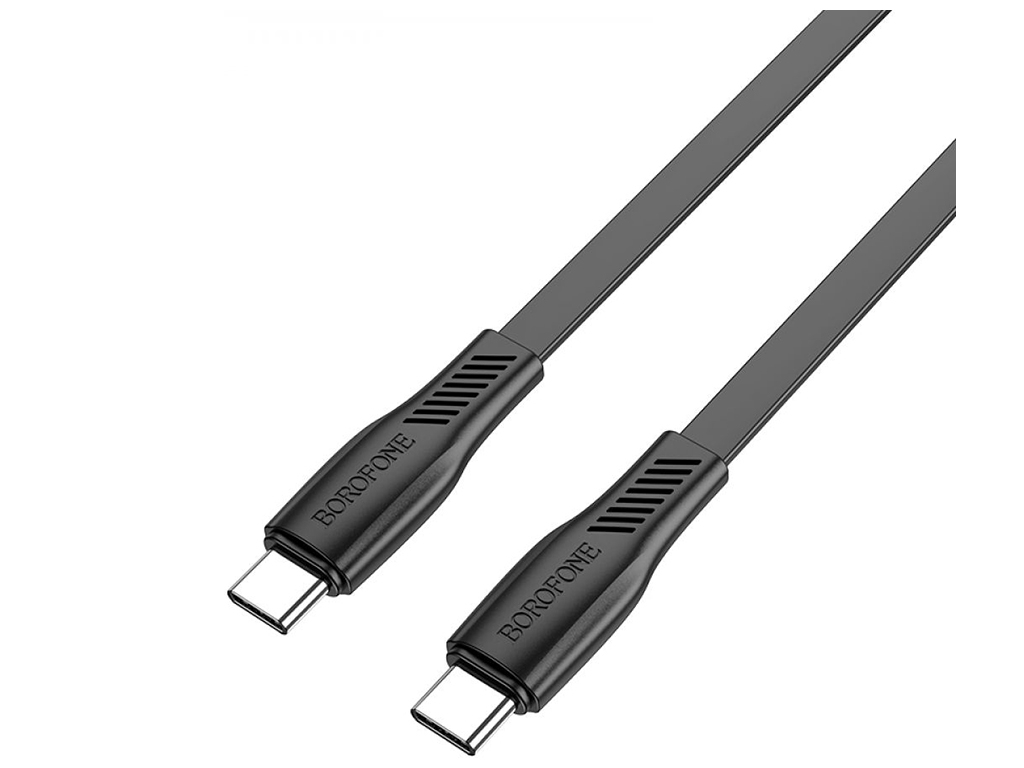 Кабель USB Borofone BX85 60W (20V/3A) Type-C to Type-C, Чёрный