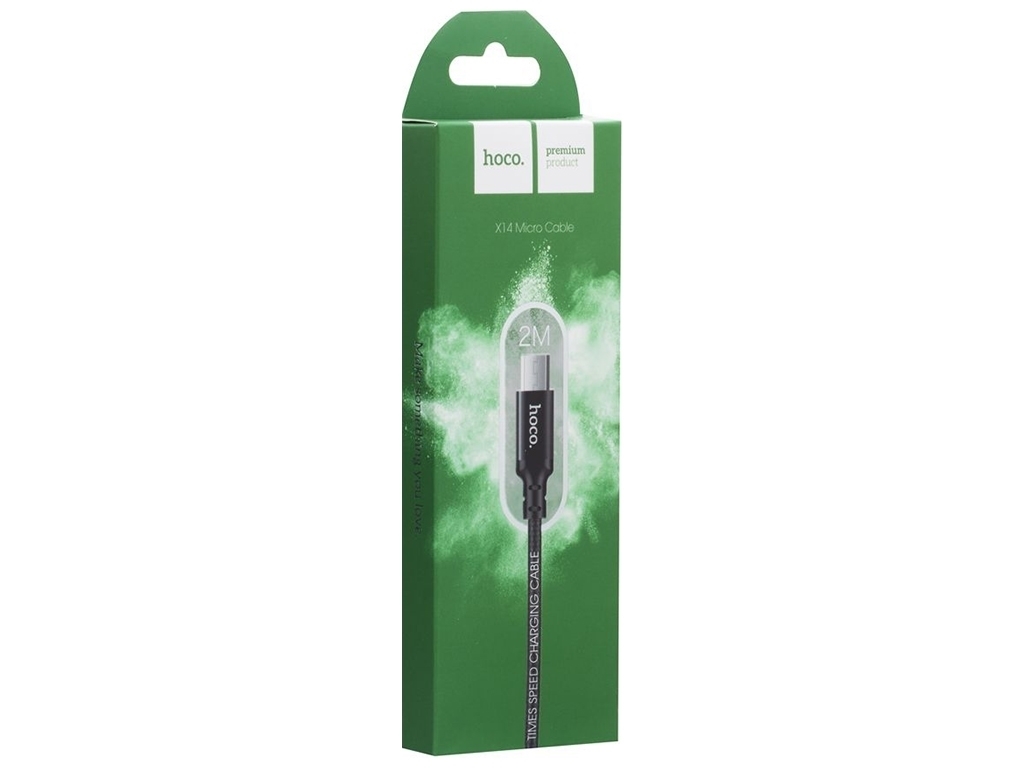 Кабель USB Hoco X14 Times Speed Micro 2m Цвет Черный