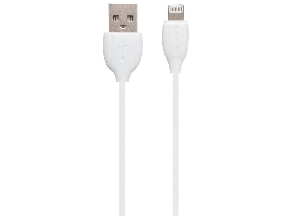 Кабель USB Borofone BX19 Benefit Lightning, Білий