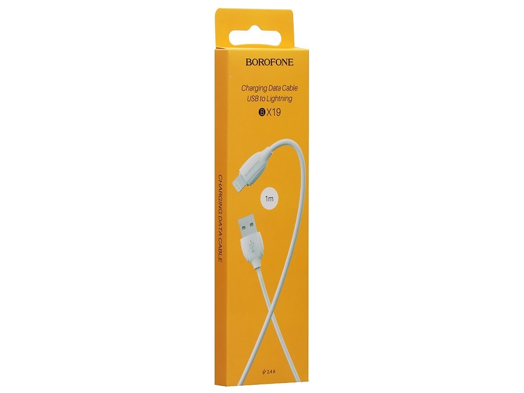 Кабель USB Borofone BX19 Benefit Lightning, Білий