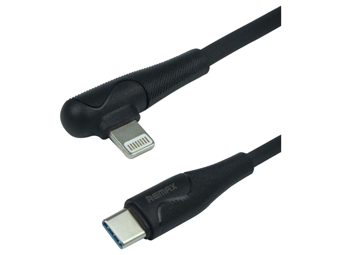 Кабель USB Remax RC-192i 20W 90° Type-C to Lightning Колір Чорний