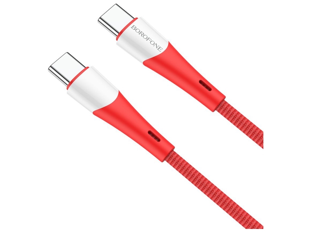 Кабель USB Borofone BX60 Superior 60W Type C to Type C, Червоний