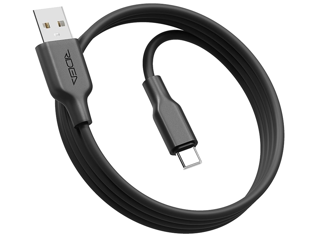 Кабель USB Ridea RC-M124 Soft Silico Type-C 3A Цвет Чёрный