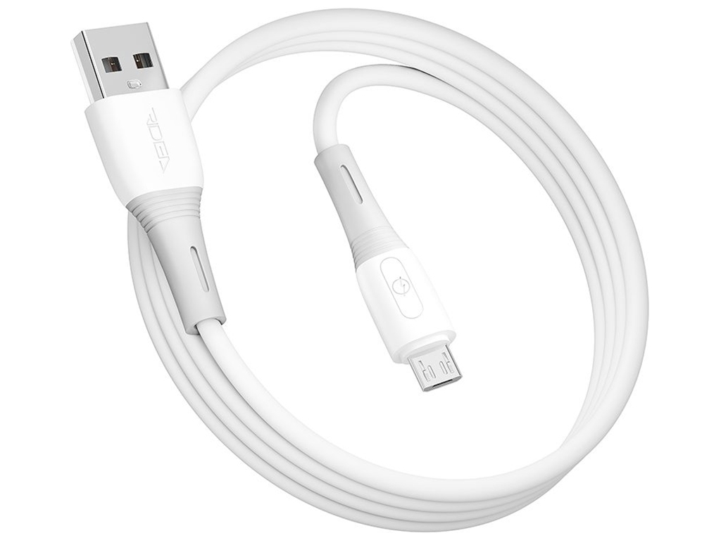 Кабель USB Ridea RC-M113 Spring Micro 3A, Белый