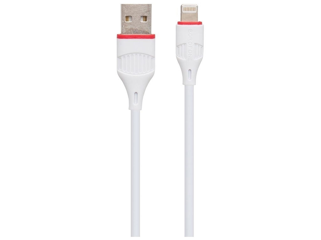Кабель USB Borofone BX17 Lightning, Білий