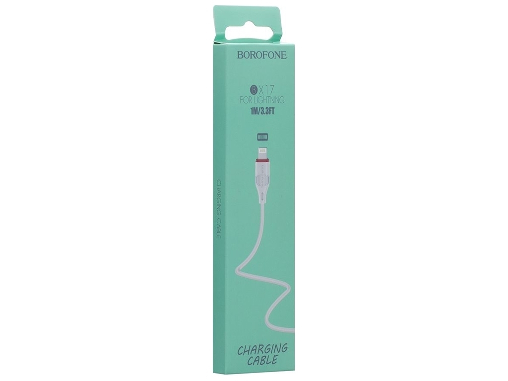 Кабель USB Borofone BX17 Lightning, Білий