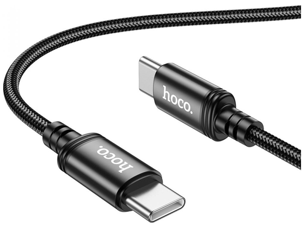 Кабель USB Hoco X89 Wind 60W Type-C to Type-C, Черный