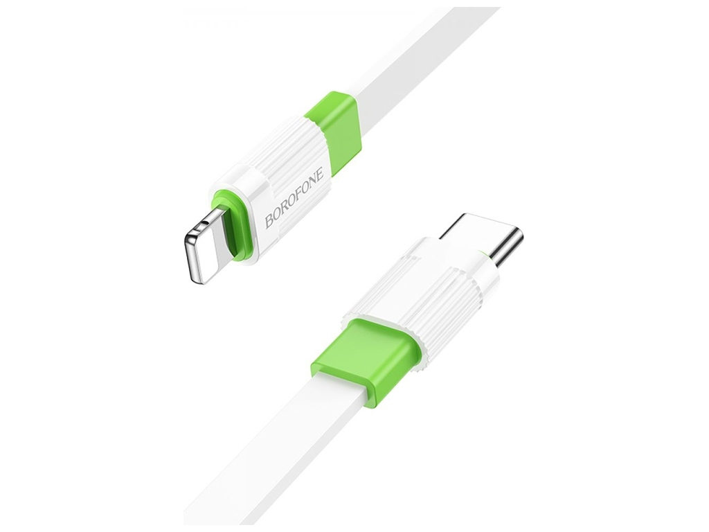 Кабель USB Borofone BX89 PD20W Union Type-C to Lightning, Біло-зелений
