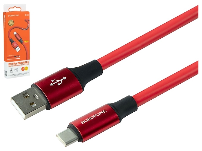 Кабель USB Borofone BX82 Type-C, Червоний