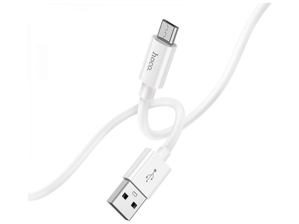 Кабель USB Hoco X87 Magic silicone Micro, Белый