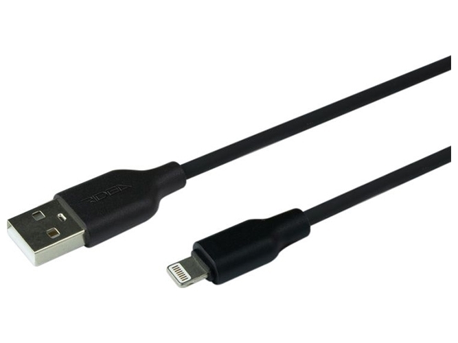 Кабель USB Ridea RC-M134 Soft Silico 12W Lightning Цвет Чёрный