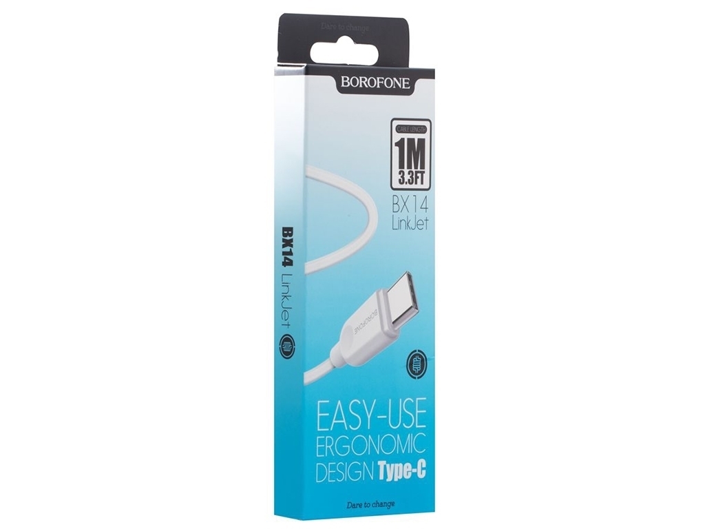 Кабель USB Borofone BX14 Type-C, Білий