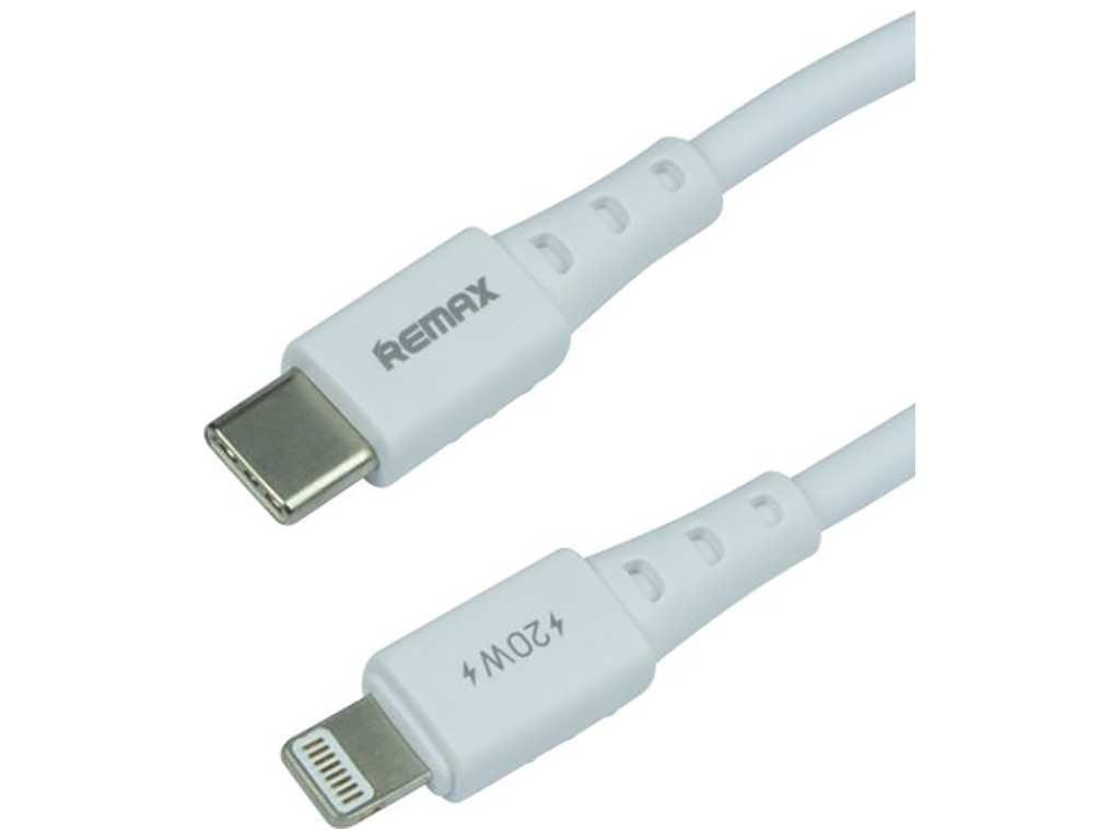 Кабель USB Remax RC-068i PD 20W Type-C to Lightning Колір Бiлий