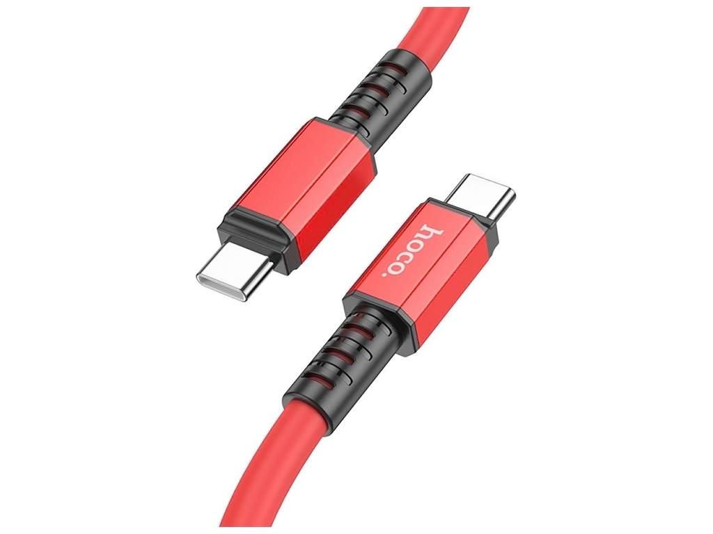 Кабель USB Hoco X85 60W Type-C to Type-C, Червоний