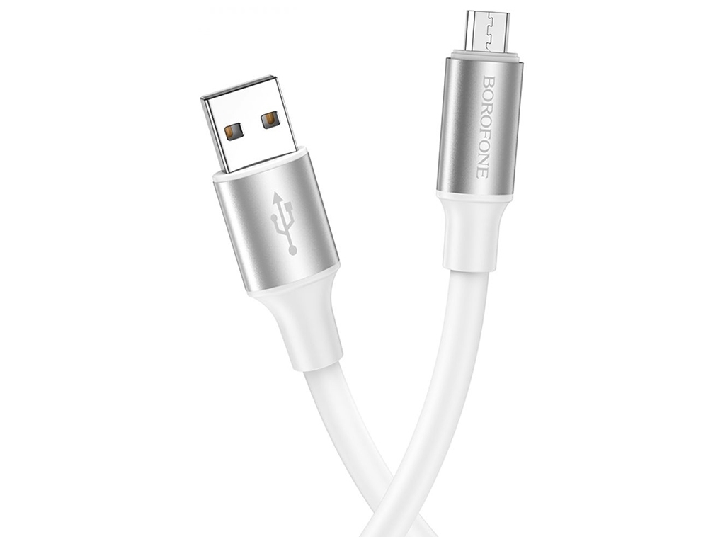 Кабель USB Borofone BX82 Micro, Білий