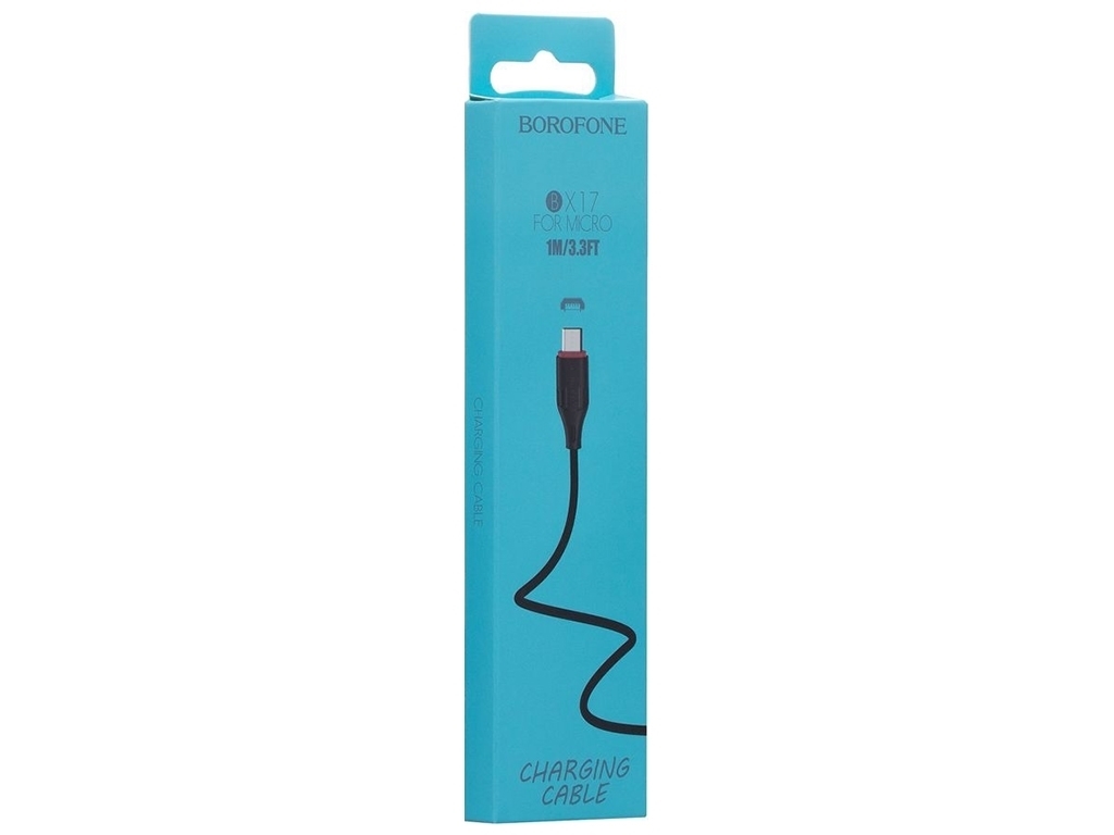 Кабель USB Borofone BX17 Micro, Чорний
