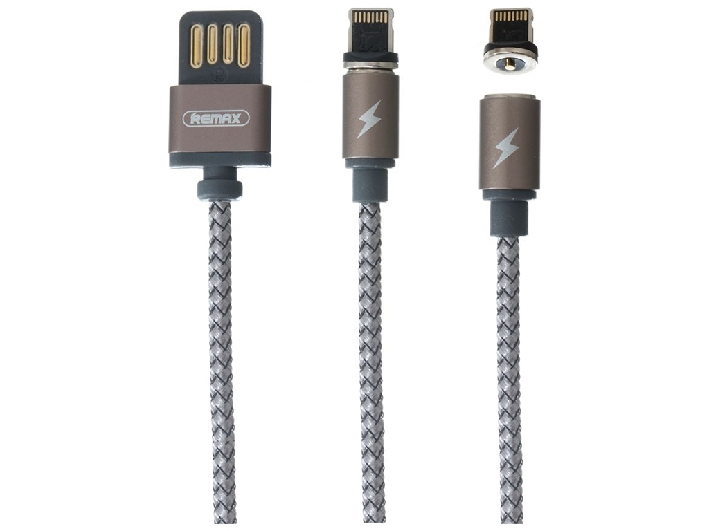 Кабель USB Remax RC-095i Gravity Lightning Колір Чорний