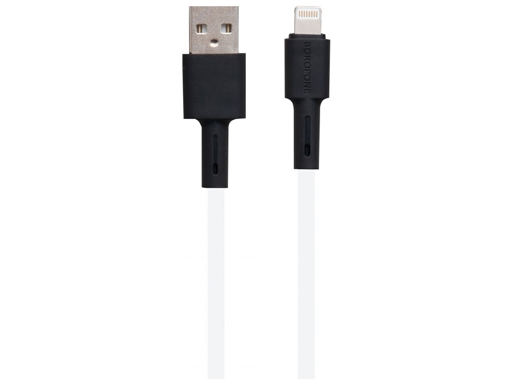 Кабель USB Borofone BX31 Silicone Lightning Колір Білий, 1м
