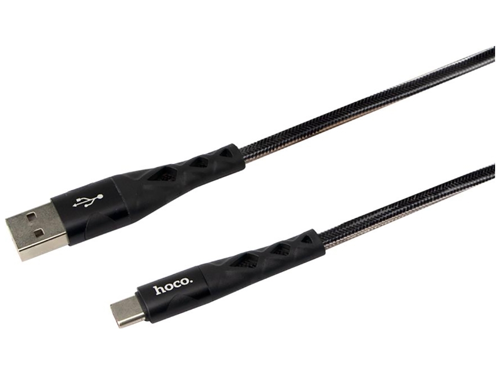 Кабель USB Hoco U105 Treasure jelly Type-C 1.2m Цвет Чёрный