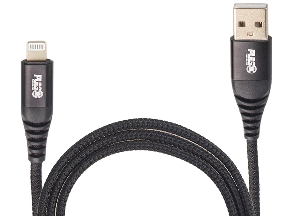 Кабель VOIN USB - Lightning 3А, 1м, black (быстрая зарядка/передача данных), CC-4201L BK