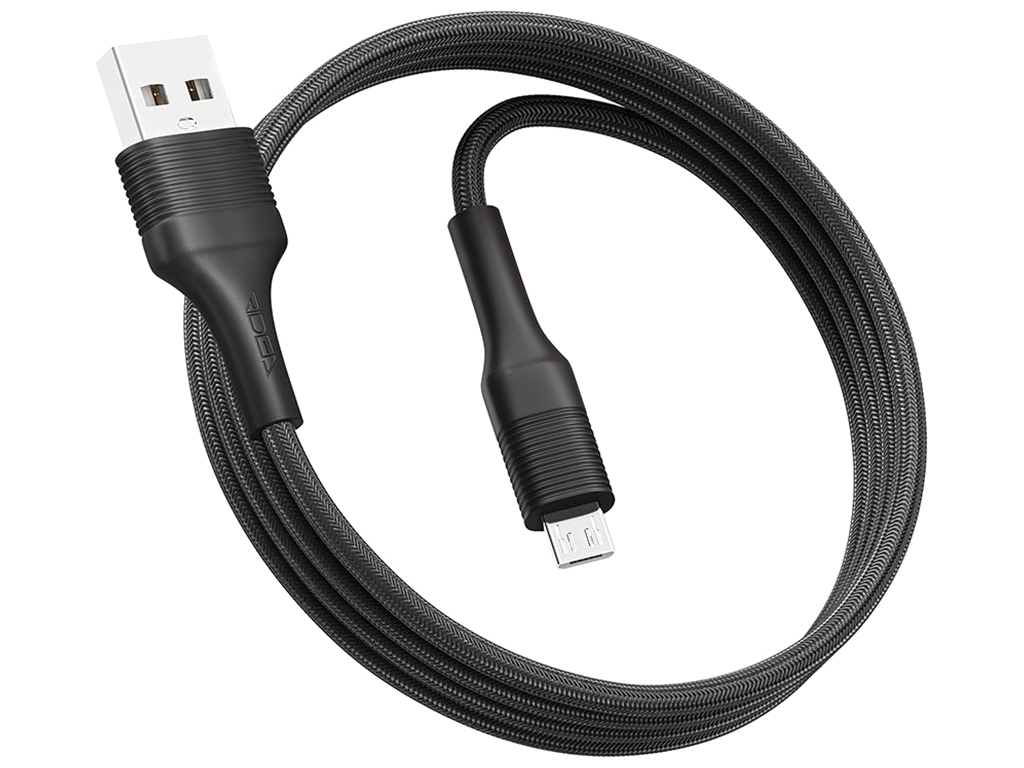 Кабель USB Ridea RC-M112 Fila Micro 3A Цвет Чёрный