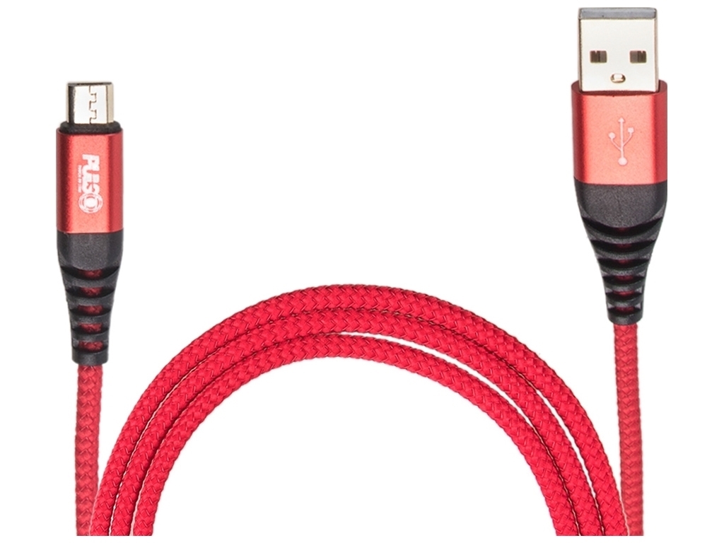 Кабель VOIN USB - Micro USB 3А, 1м, red (быстрая зарядка/передача данных), CC-4201M RD