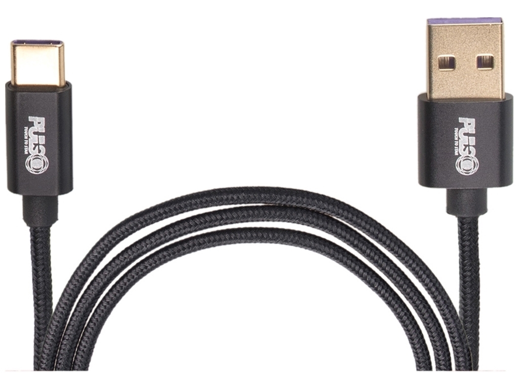 Кабель VOIN USB - Type C 5А, 1м, black (супер быстрая зарядка/передача данных), CC-1101C BK