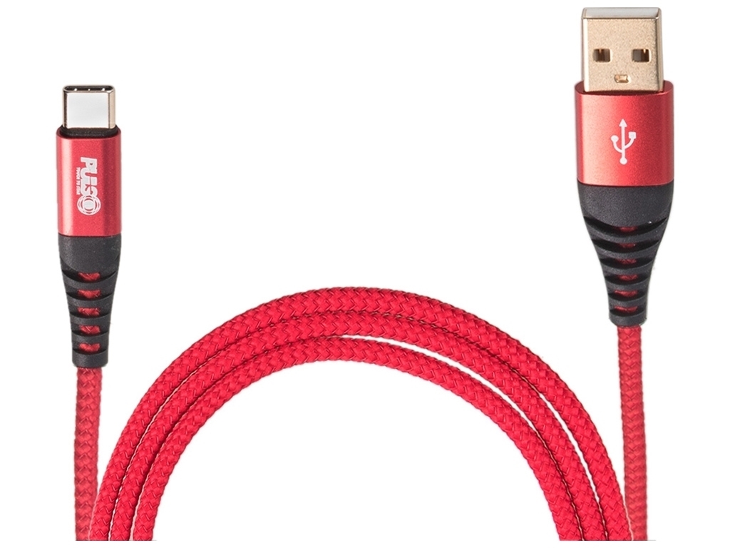 Кабель VOIN USB - Type C 3А, 1м, red (быстрая зарядка/передача данных), CC-4201C RD