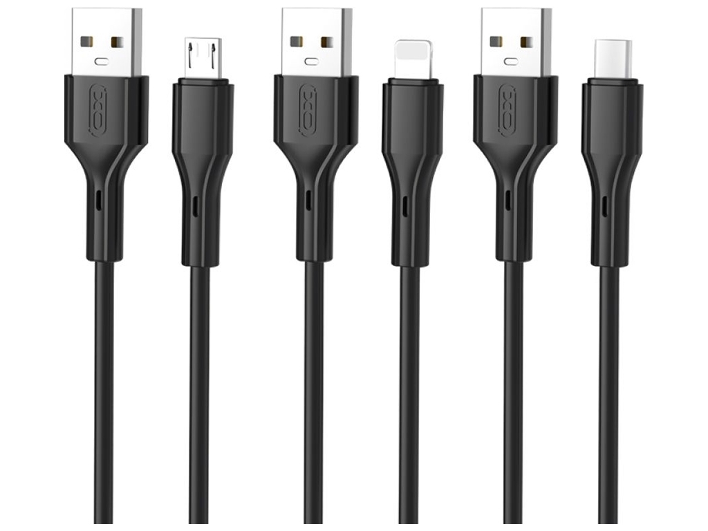 Кабель USB XO NB230 Rock Series Type-C 2.4A Цвет Черный