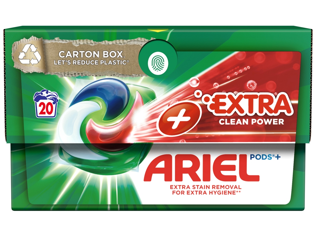 Капсулы для стирки Ariel Pods All-in-1 + Экстрасила очистки, 20шт