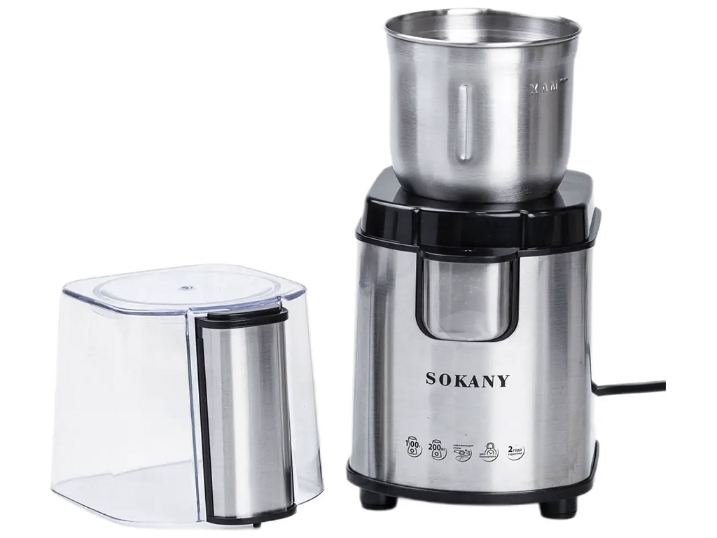 Кофемолка Sokany, 90г, 200W