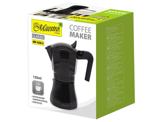 Кофеварка Maestro Espresso Moka, алюминиевая, 150мл