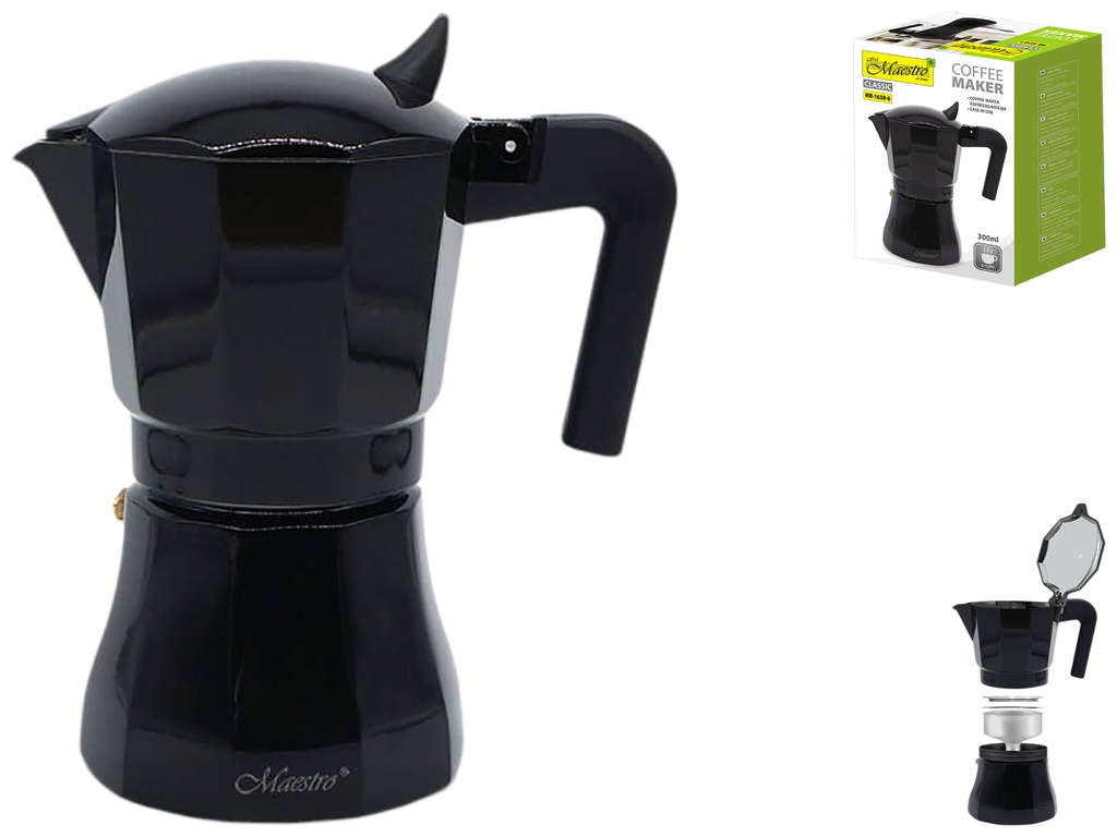 Кофеварка Maestro Espresso Moka, алюминиевая, 300мл