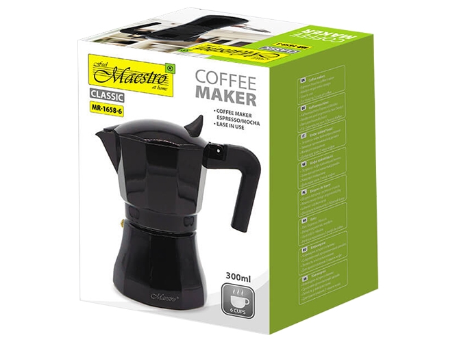 Кофеварка Maestro Espresso Moka, алюминиевая, 300мл