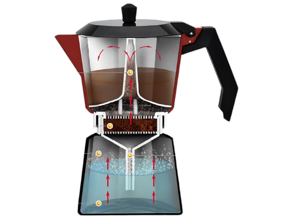 Кофеварка Maestro Espresso Moka, алюминиевая, 300мл