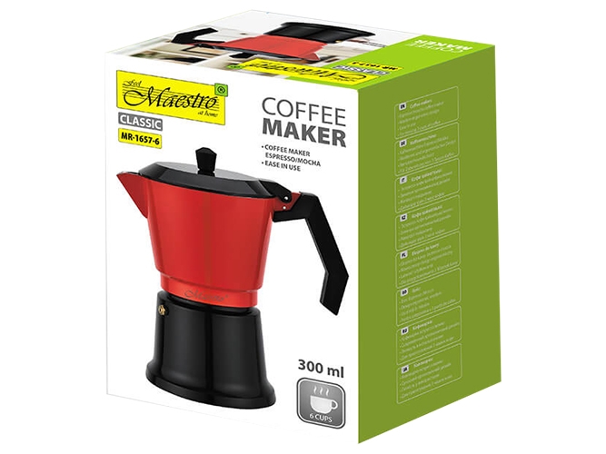Кофеварка Maestro Espresso Moka, алюминиевая, 300мл