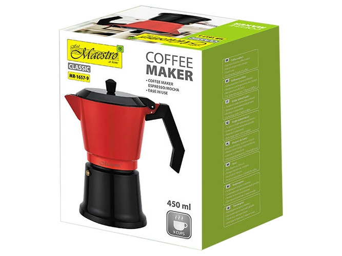 Кофеварка Maestro Espresso Moka, алюминиевая, 450мл
