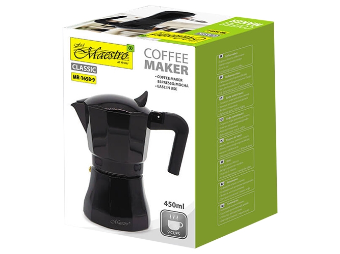 Кофеварка Maestro Espresso Moka, алюминиевая, 450мл
