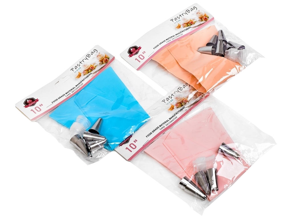 Кондитерський мішок із насадками, 25,5см (5 предметів у наборі)