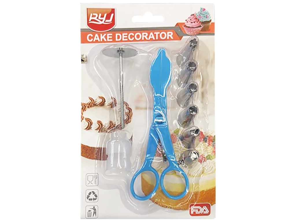 Кондитерский набор, 20,5x13см (цена за 9 предметов в наборе)