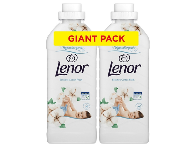 Кондиционер для белья Lenor Для чувствительной кожи Свежесть Хлопка, 2,4л