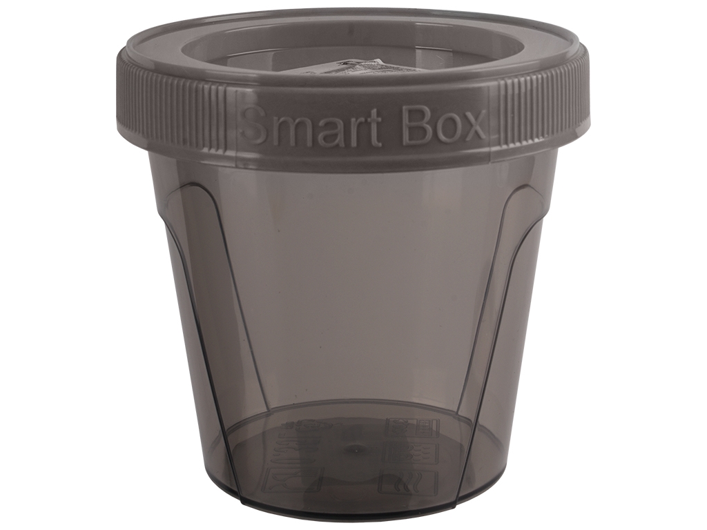 Контейнер круглый Smart Box, 350мл (коричнево-прозрачный/какао) 124084