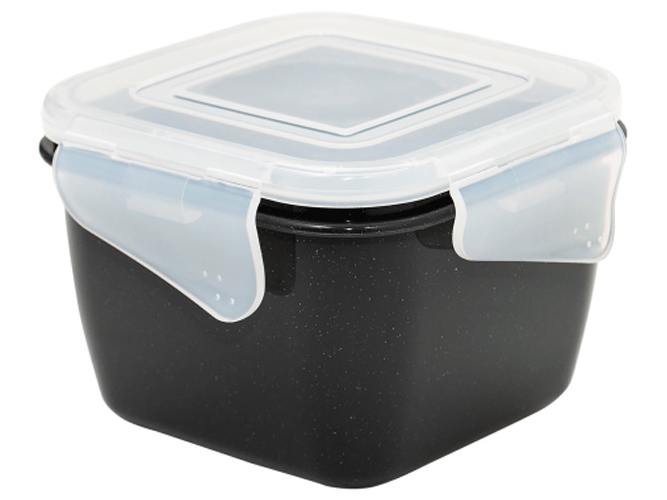 Контейнер универсальный Фиеста квадратный, 1,5л (цвет гранит прозрачный) 168053