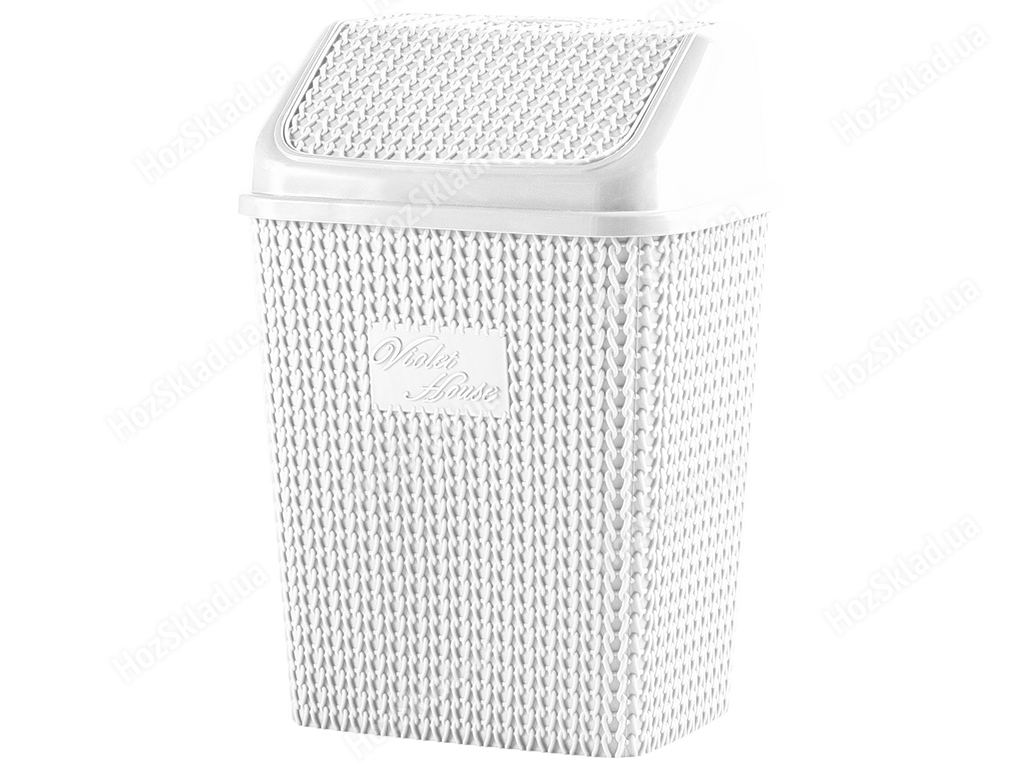Корзина для мусора Violet House 0026 Виолетта White, 10л, 2065131650010